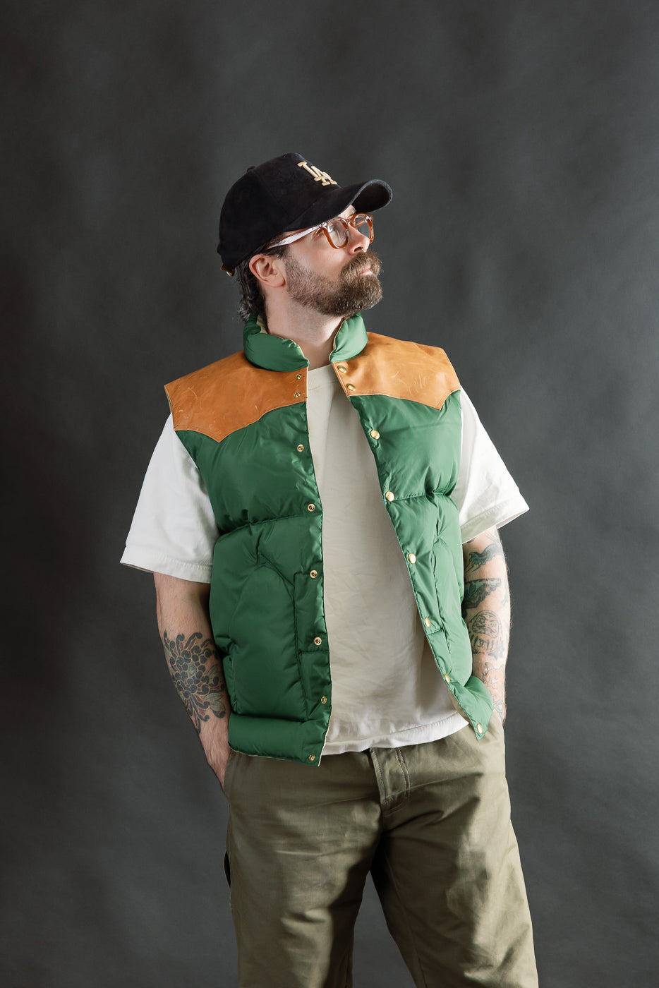 Lot 2234 - Rocky Mountain x Warehouse Nylon Down Vest - Bottle