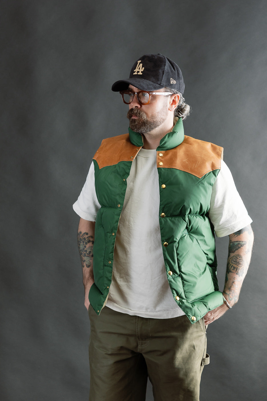 Lot 2234 - Rocky Mountain x Warehouse Nylon Down Vest - Bottle