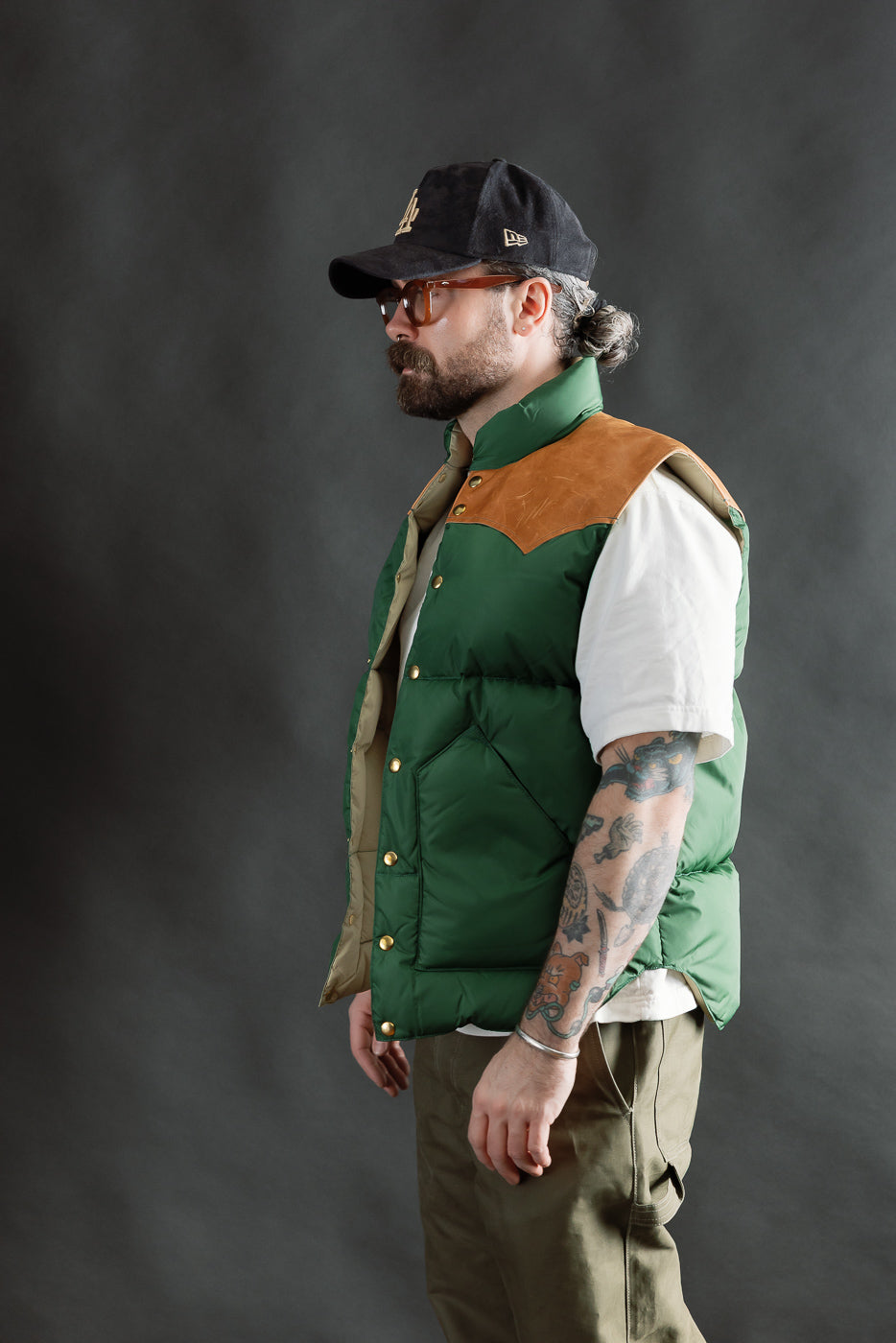 Lot 2234 - Rocky Mountain x Warehouse Nylon Down Vest - Bottle
