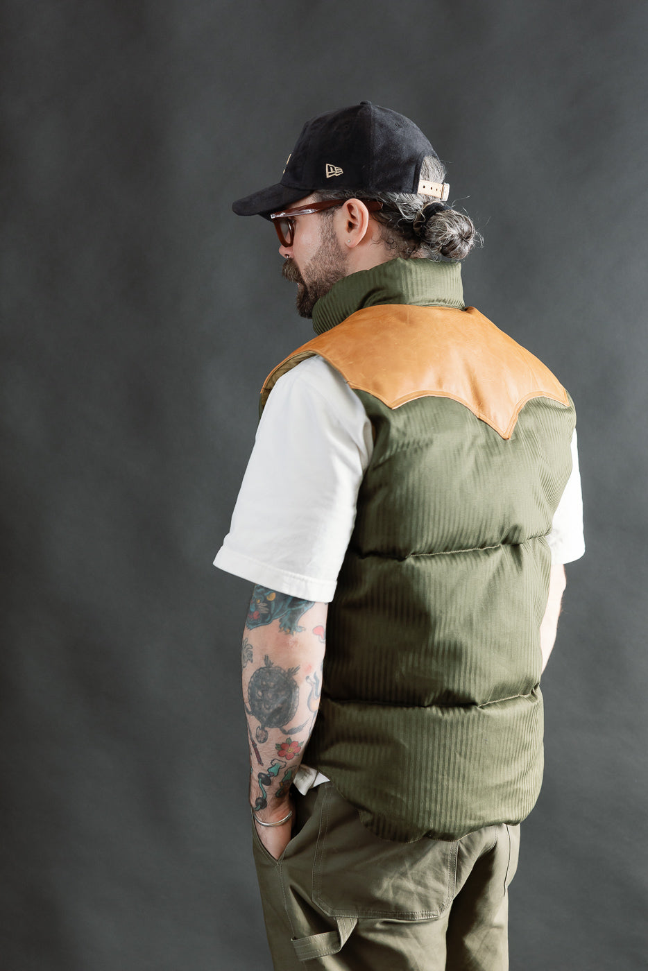 Lot 2236 - Rocky Mountain x Warehouse HBT Down Vest - OD Green | Dant