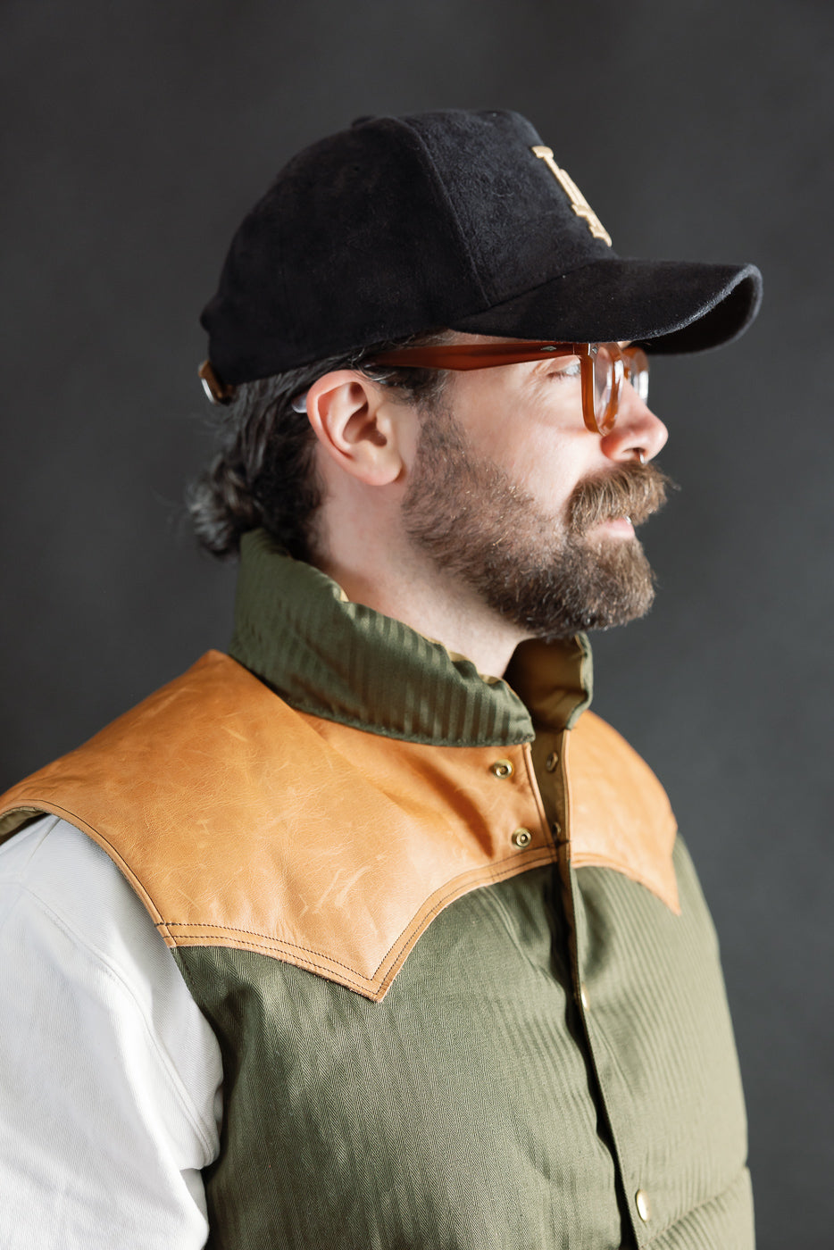 Lot 2236 - Rocky Mountain x Warehouse HBT Down Vest - OD Green | Dant
