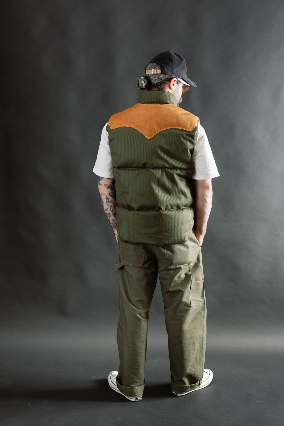 Lot 2236 - Rocky Mountain x Warehouse HBT Down Vest - OD Green | Dant