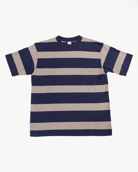 Lot 4089 - Border 3x2 Inch Stripe - Navy/Grey | Dant