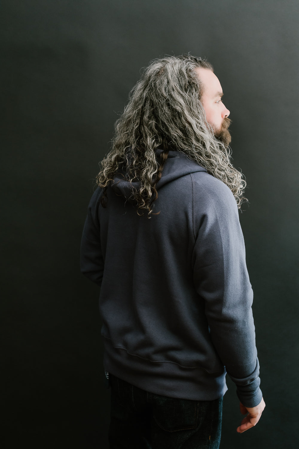 Lot 451 - Loopwheel Raglan Freedom Full-Zip Hoodie - Eggplant | Dant