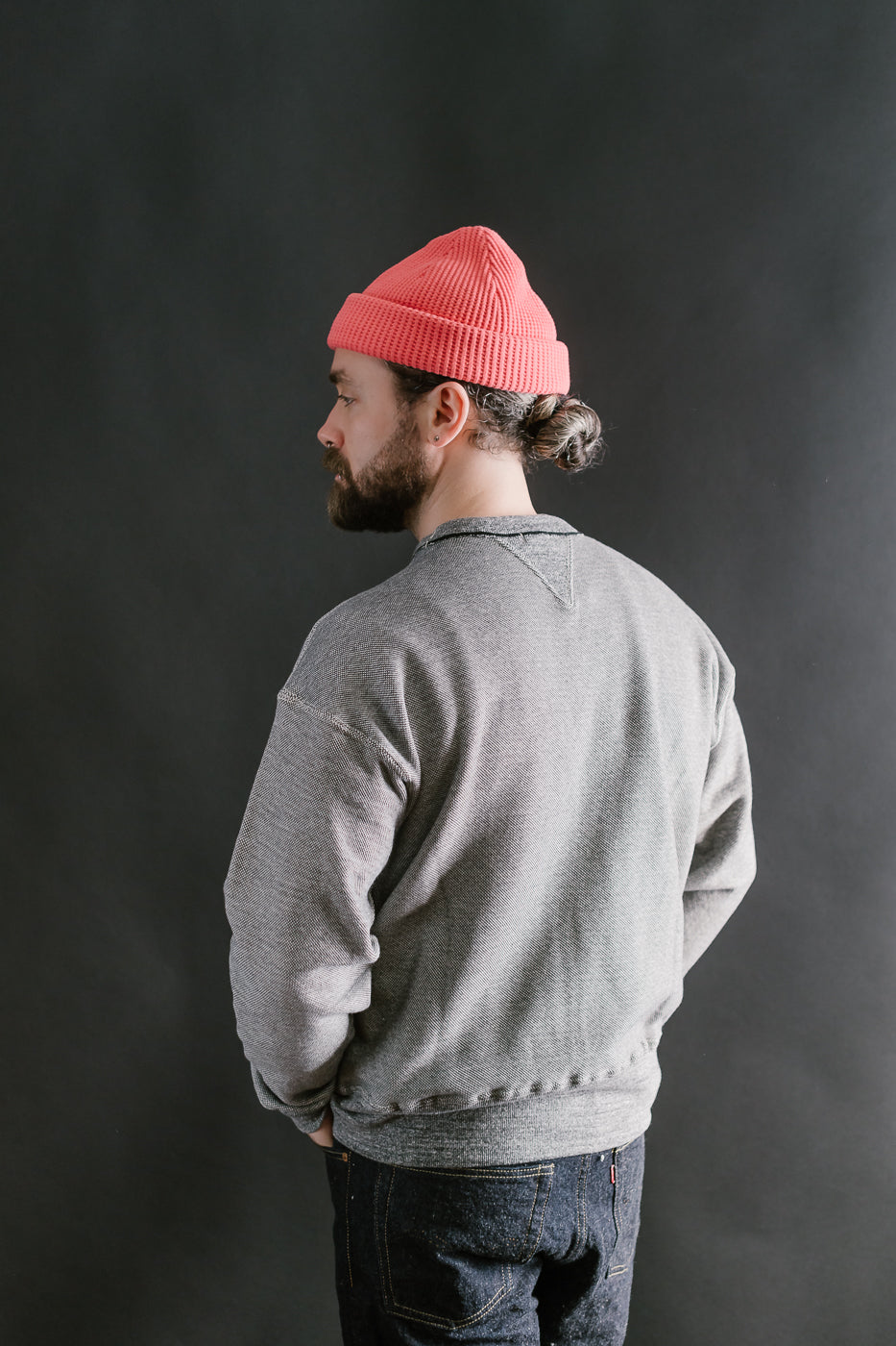 Lot 493 - Two-Needle Pique V-Gusset Sweatshirt - Black Lot 493 - Two-Needle Pique V-Gusset Sweatshirt - Black