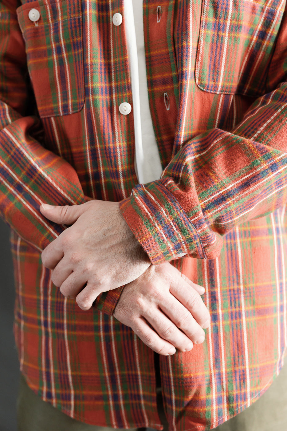 Close-up of male model 5'9