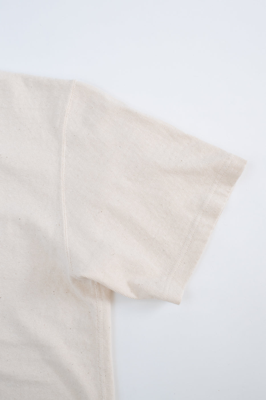 ELS Recycled Cotton Slub Crewneck T-Shirt - Ecru