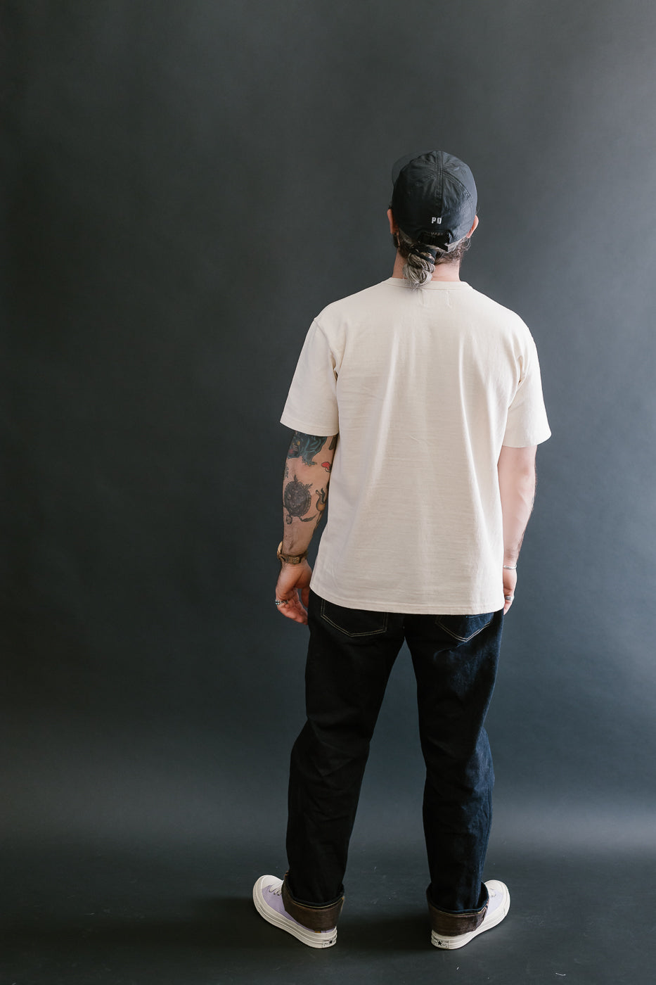 ELS Recycled Cotton Slub Crewneck T-Shirt - Ecru