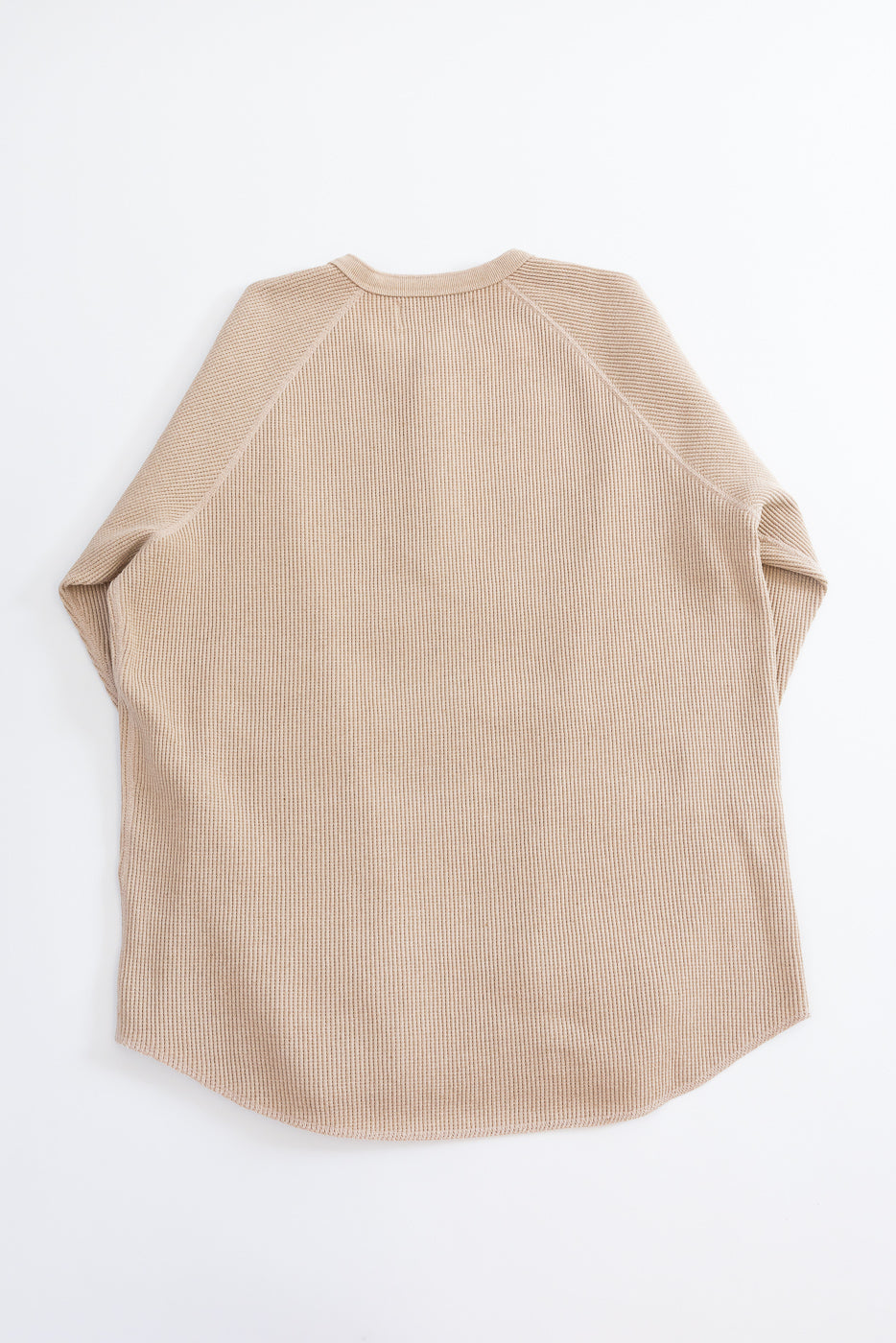 Foxfibre® Heavyweight Waffle Henley - Coyote 15