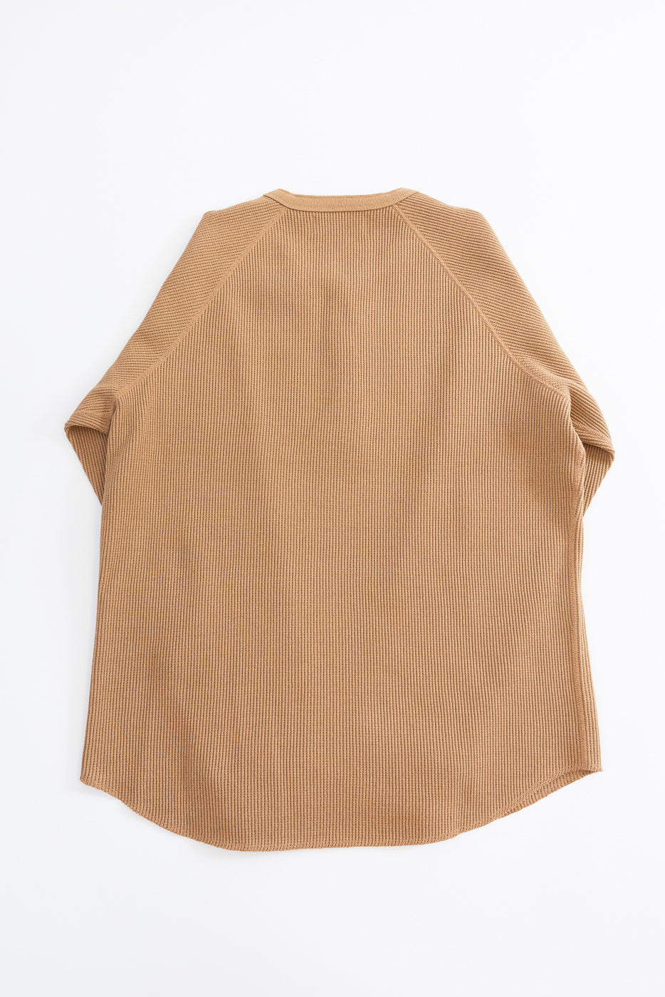 Foxfibre® Heavyweight Waffle Henley - Coyote 70