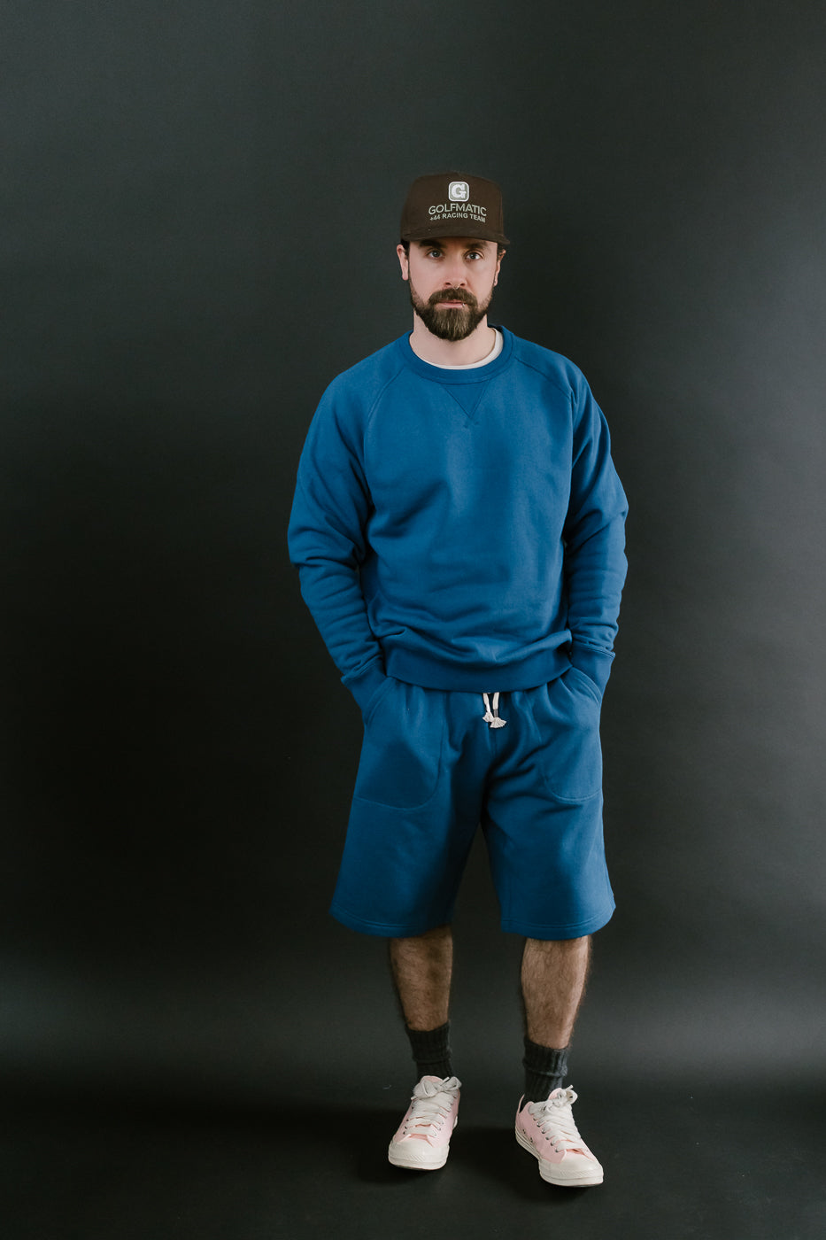 Pullover Crew Neck - Super Looper French Terry - Varsity Blue