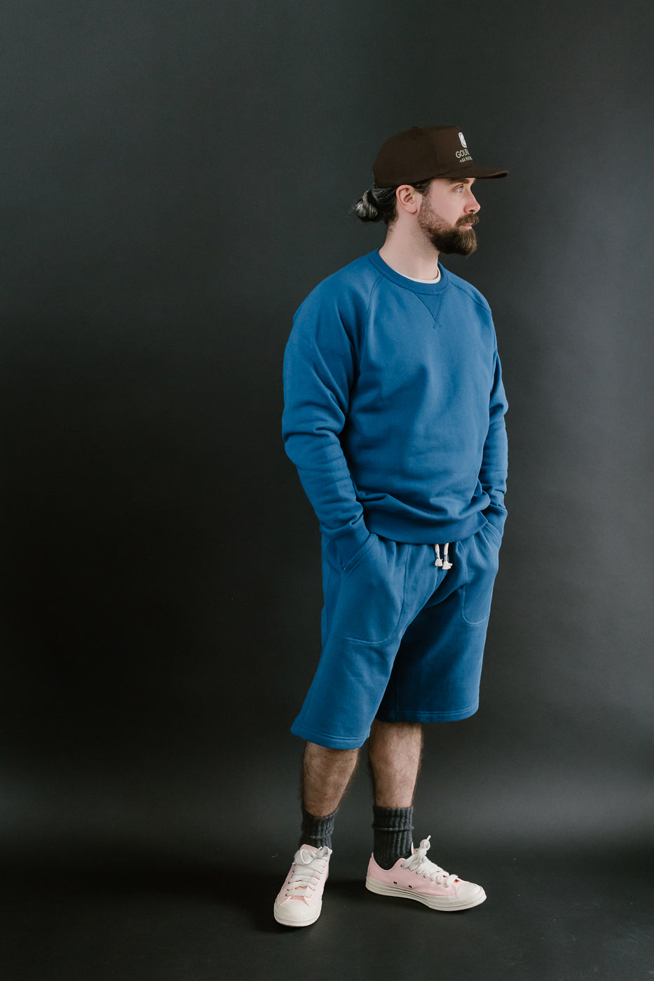 Pullover Crew Neck - Super Looper French Terry - Varsity Blue