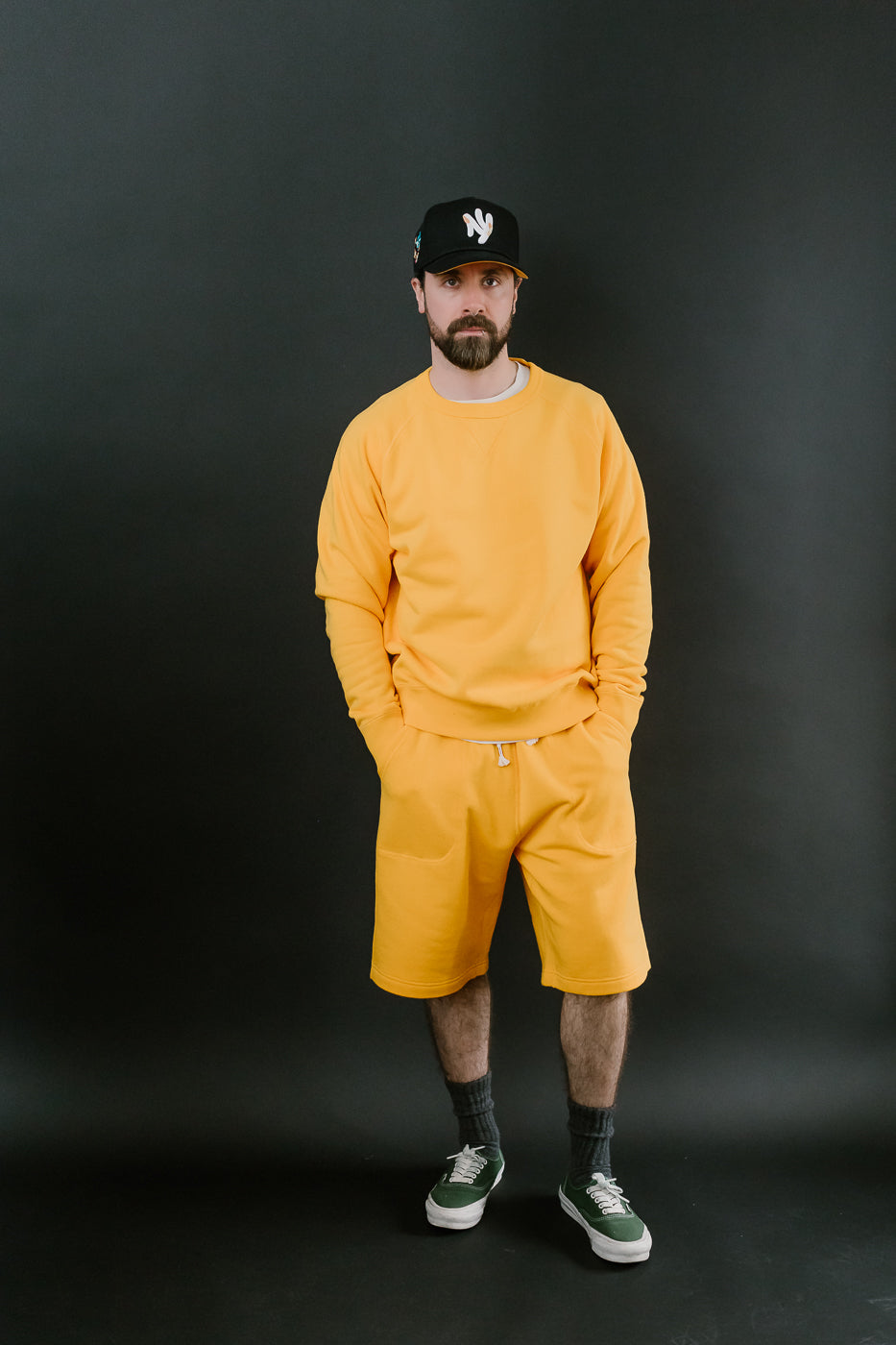 Pullover Crew Neck - Super Looper French Terry - Marigold