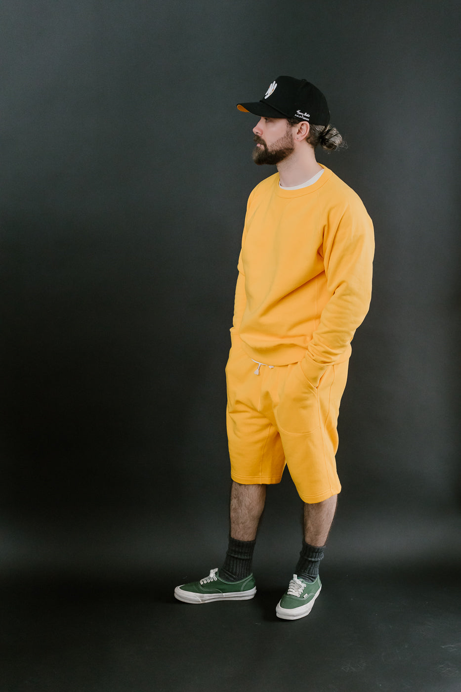Pullover Crew Neck - Super Looper French Terry - Marigold