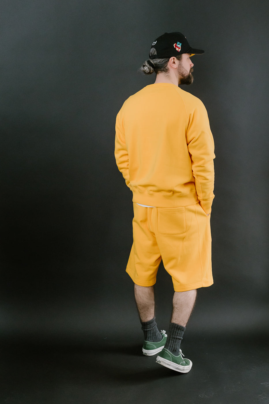 Pullover Crew Neck - Super Looper French Terry - Marigold