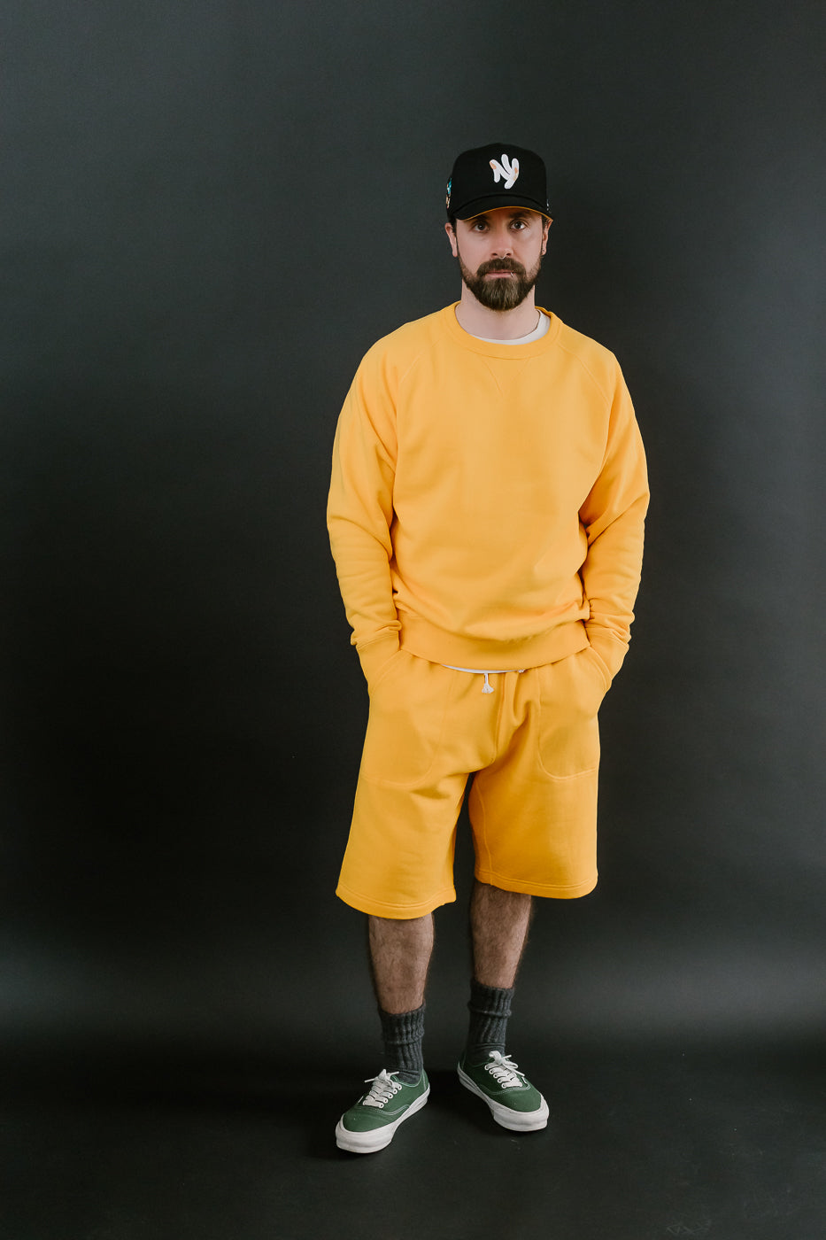 Pullover Crew Neck - Super Looper French Terry - Marigold