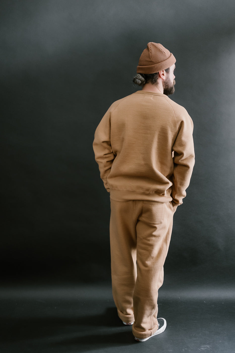 Pullover Crewneck 825gsm Double Heavyweight French Terry Foxfibre® - Coyote 80