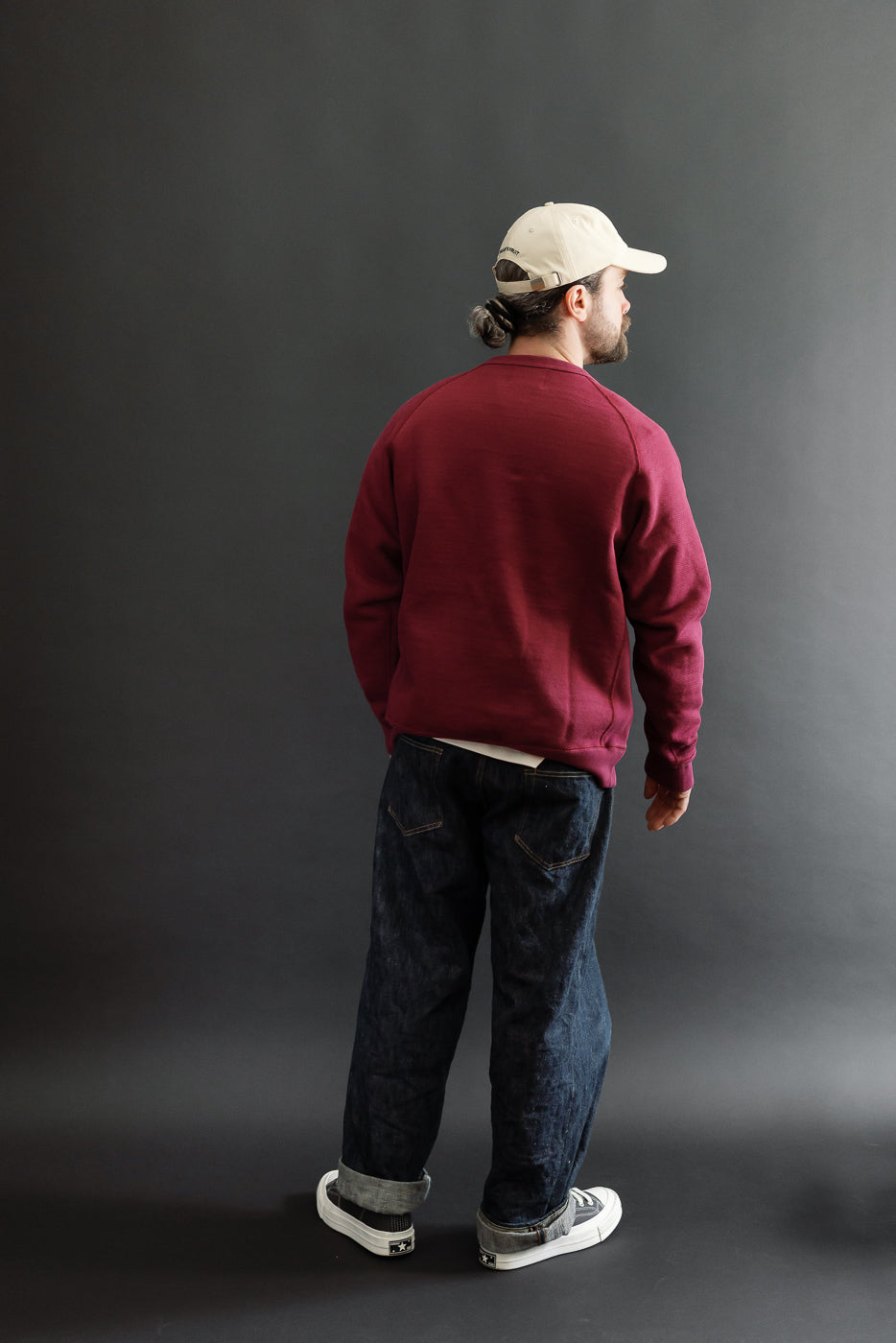 Full body back view of a 5'9