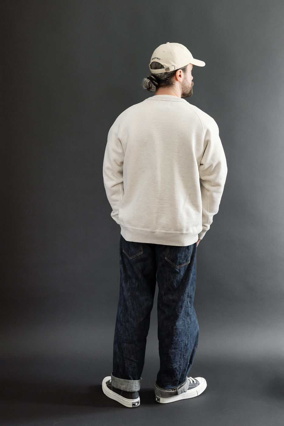 Full body back view of a 5'9