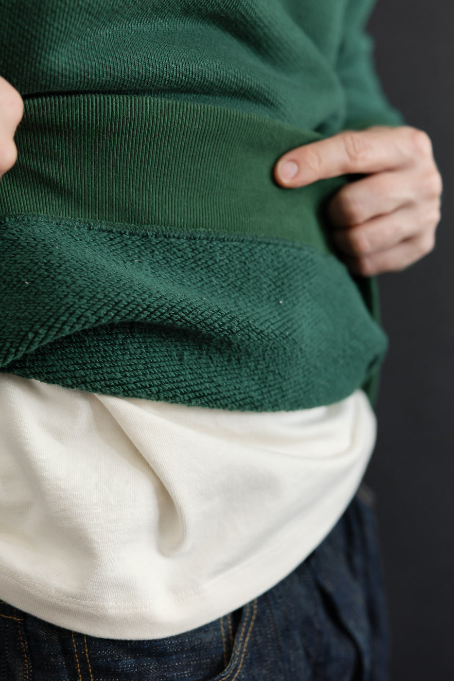 Close-up of a male model (5'9