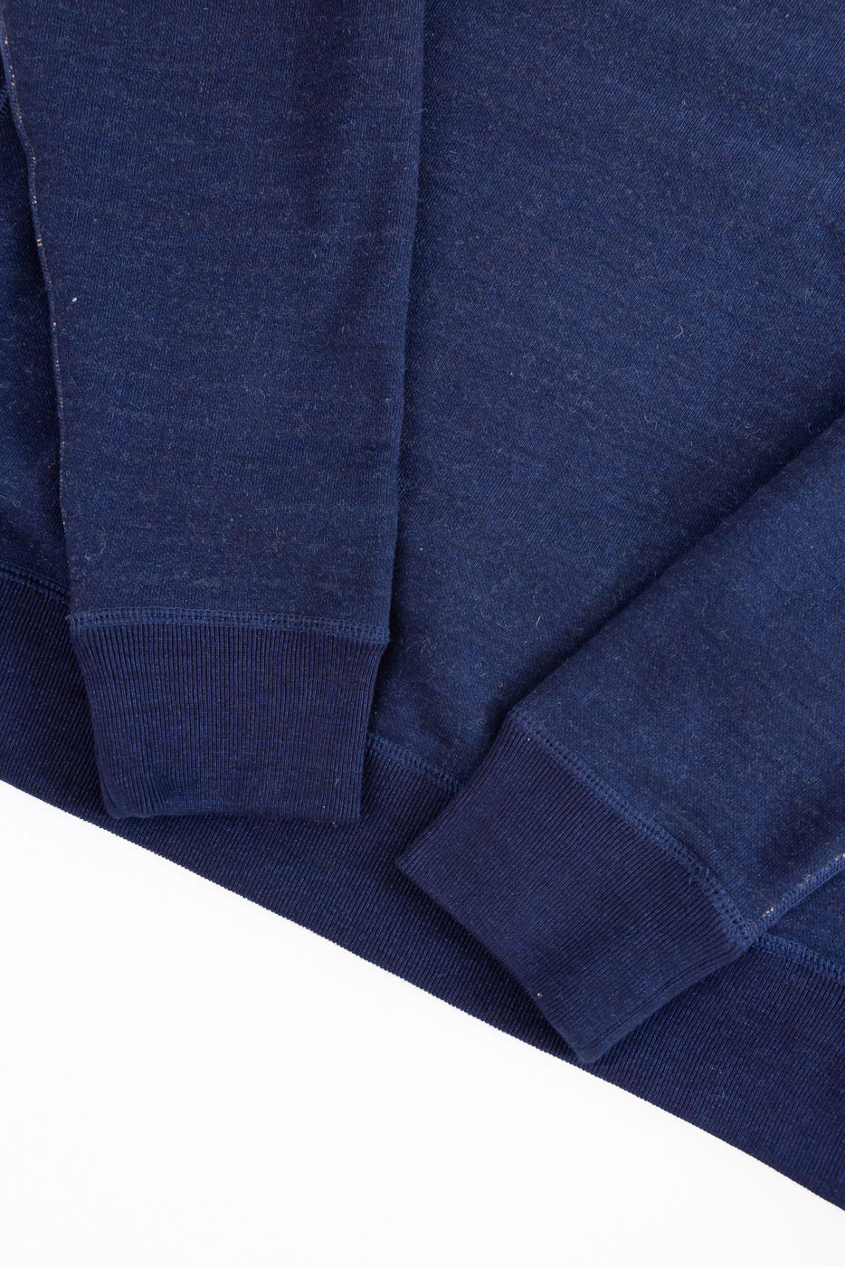 Pullover Crewneck - Real Indigo Blanket Striped French Terry