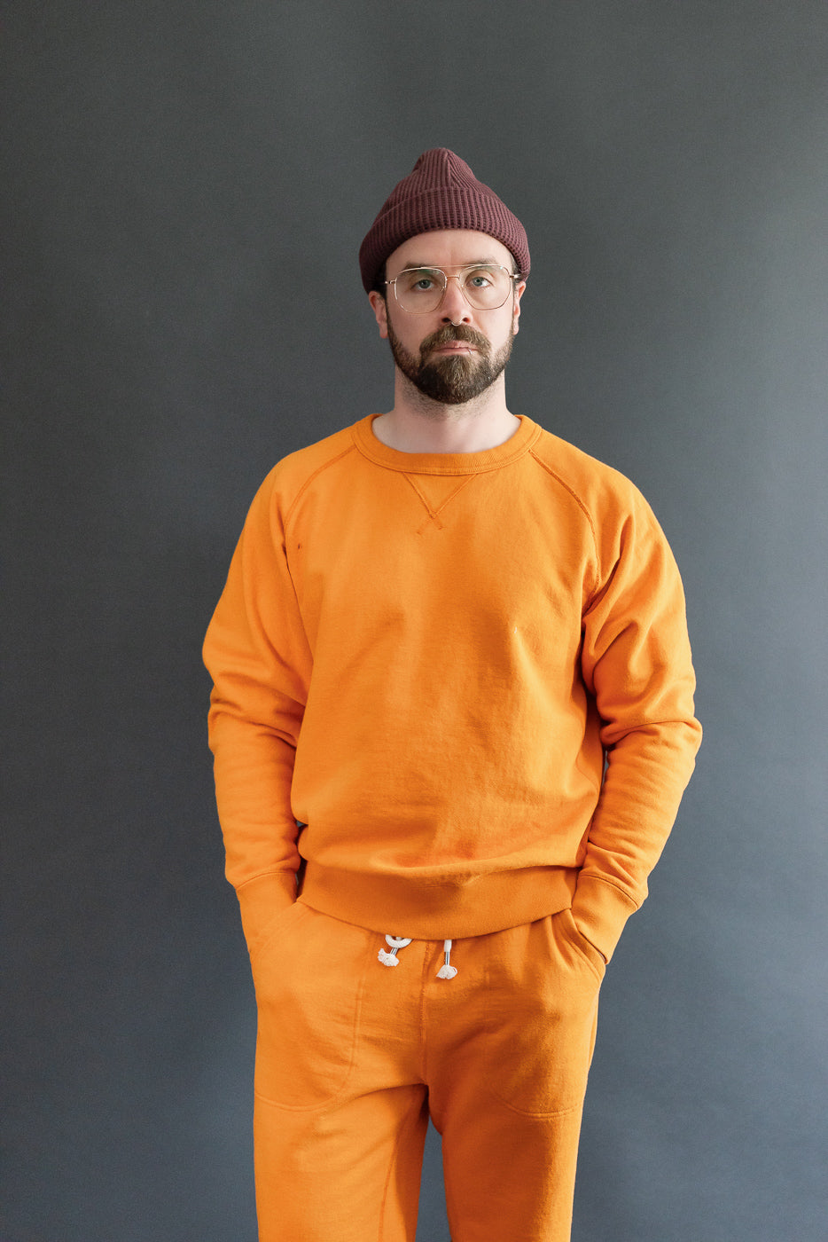 Pullover Crewneck - Super Looper French Terry - Orange | Dant