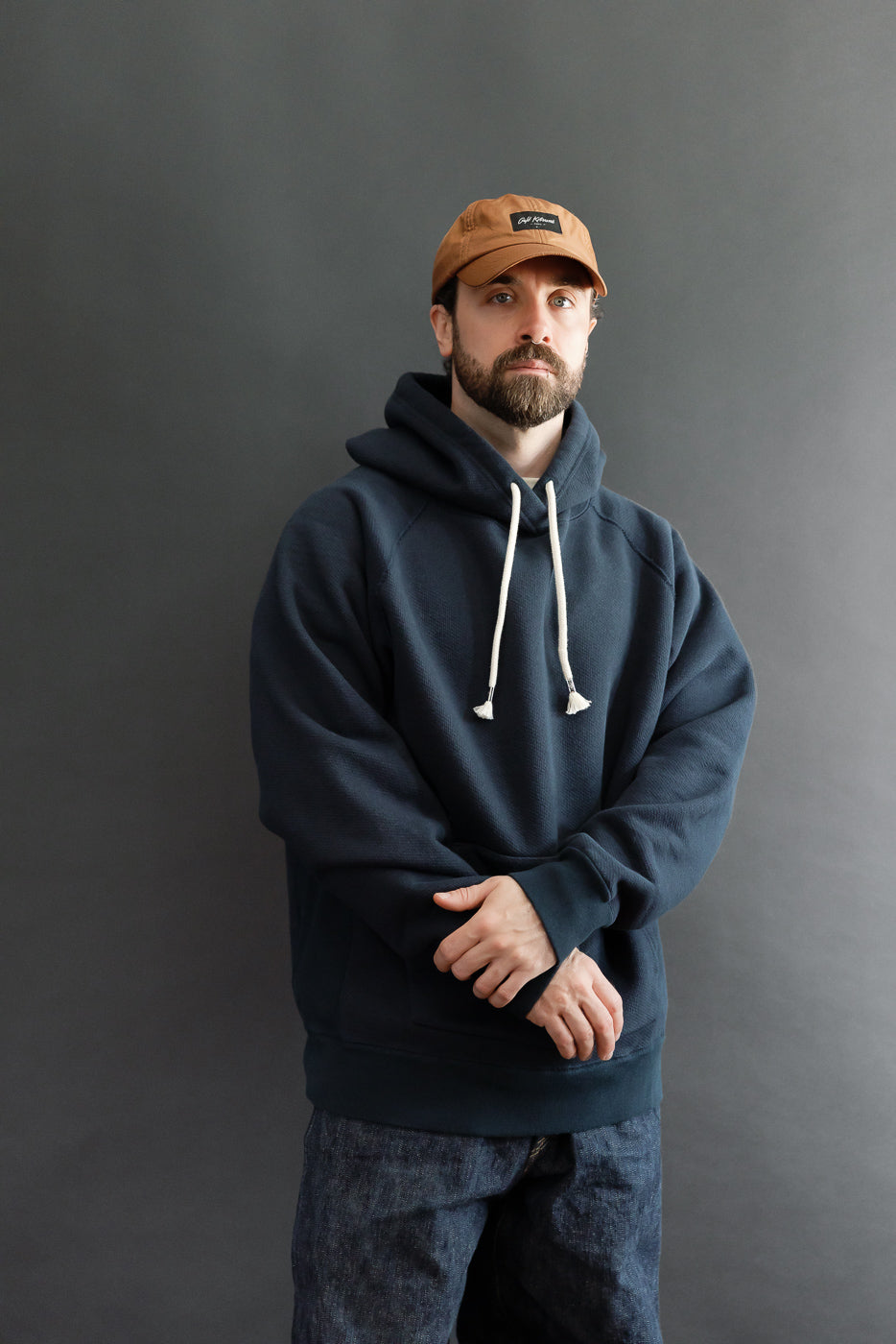 Full body front view: male model 5'9