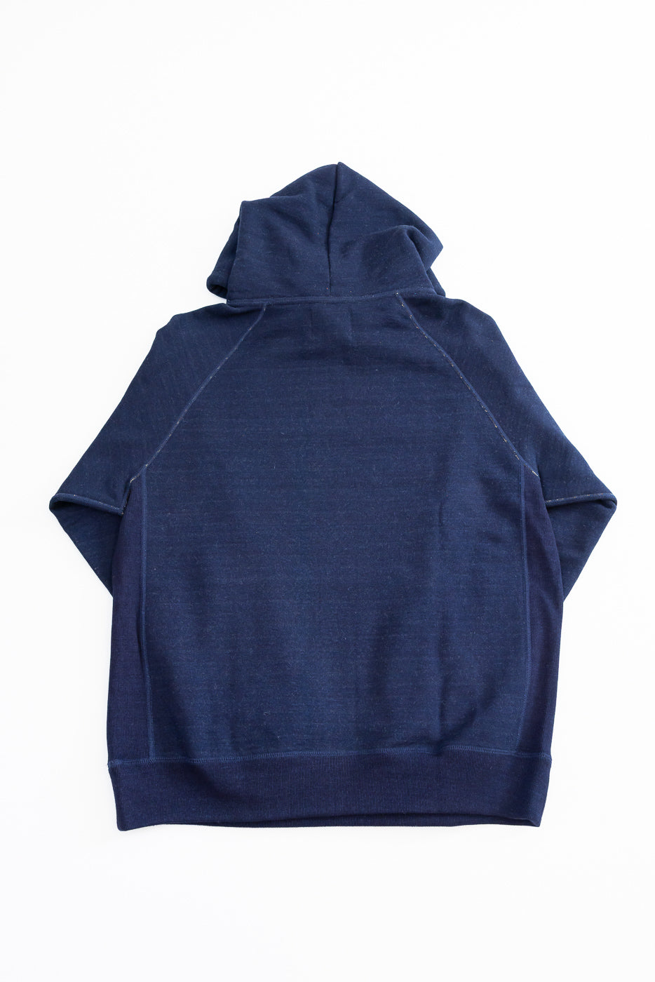 Pullover Hoodie - Real Indigo Blanket Striped French Terry
