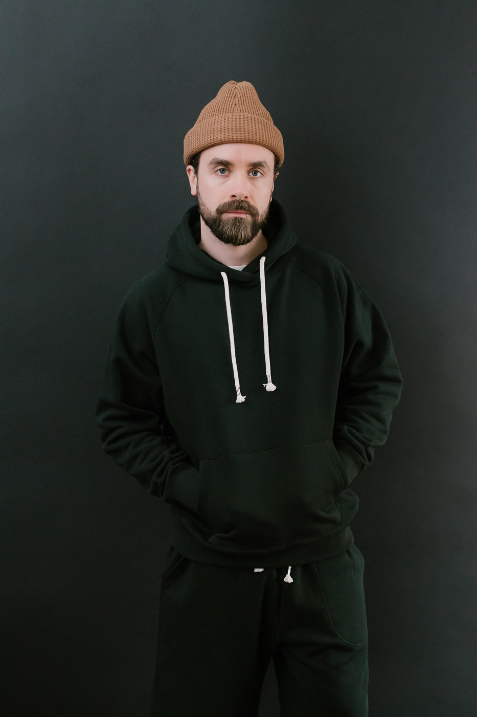 Pullover Hoodie - Super Looper French Terry - Sumi Black