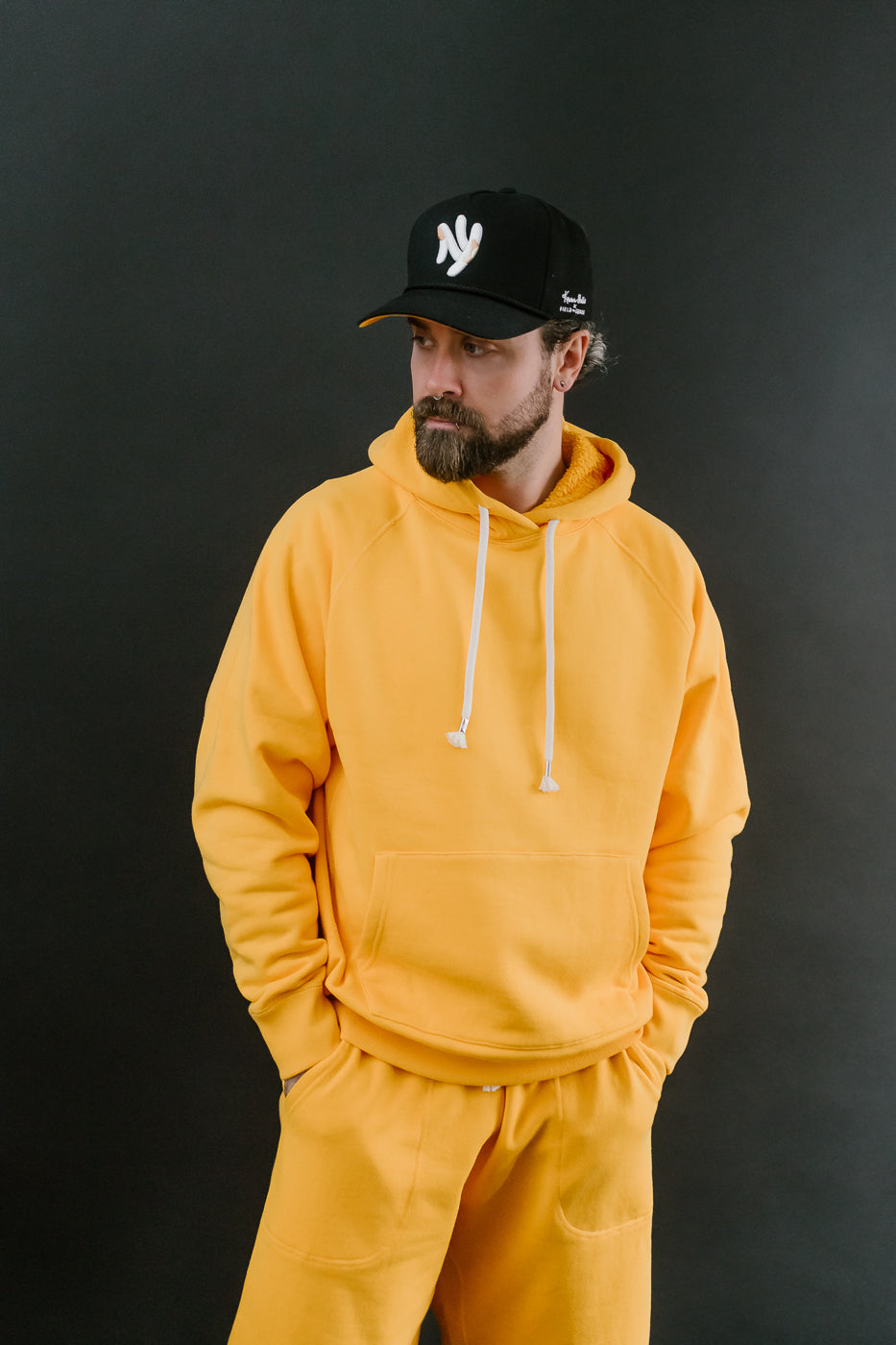 Pullover Hoodie - Super Looper French Terry - Marigold