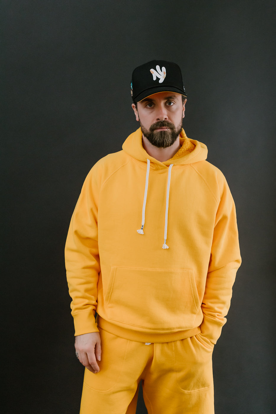 Pullover Hoodie - Super Looper French Terry - Marigold