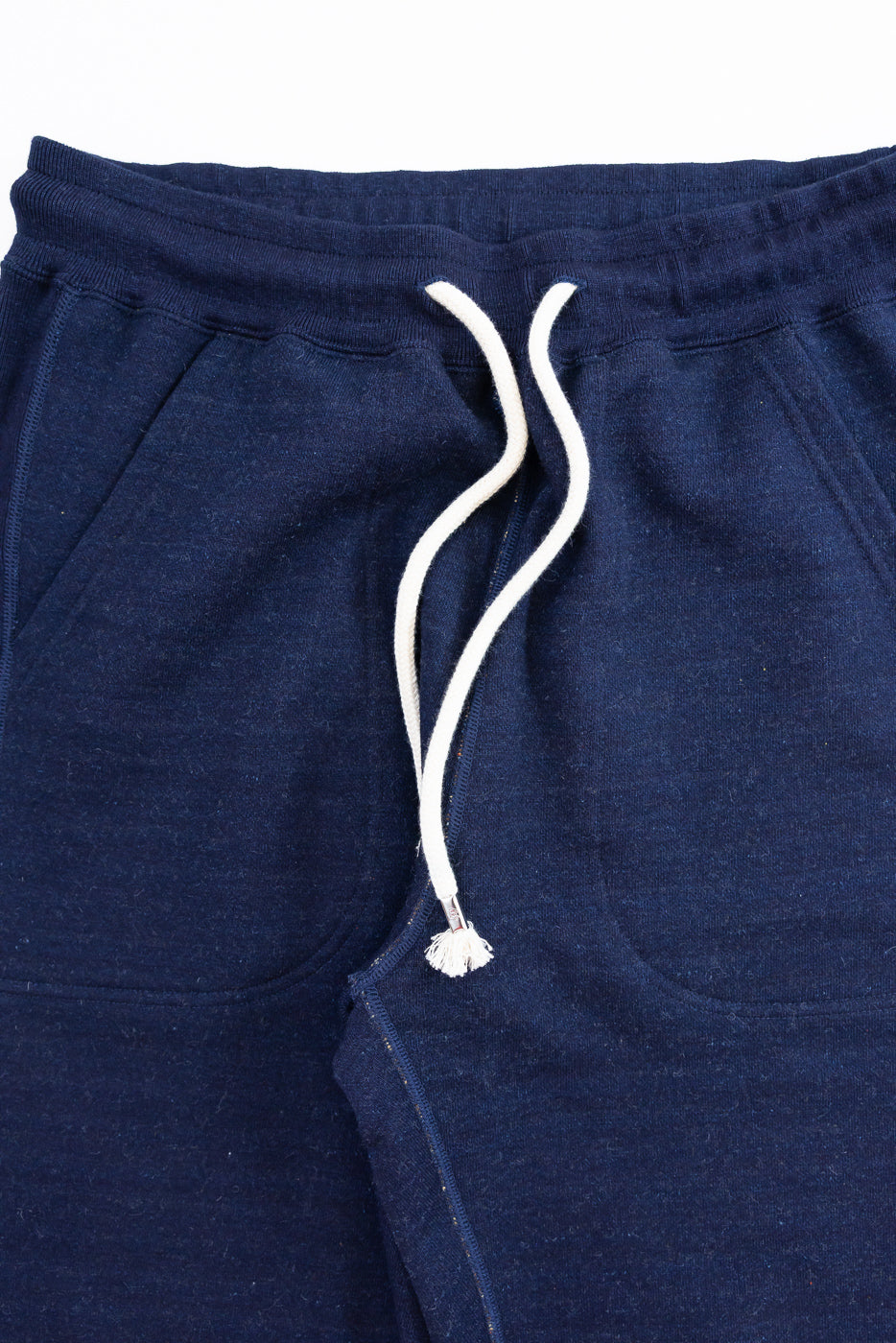 Sweat Pants - Real Indigo Blanket Striped French Terry