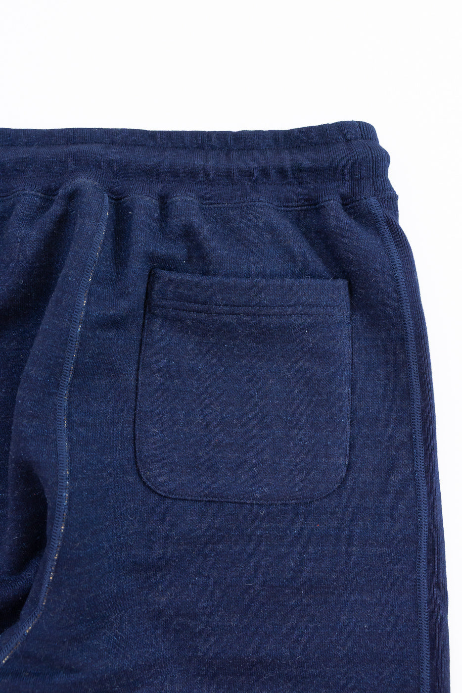 Sweat Pants - Real Indigo Blanket Striped French Terry