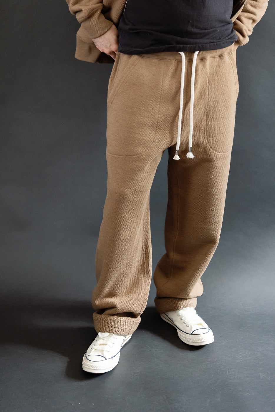 Sweatpant - Iron Mordant Double Heavyweight French Terry Foxfibre® - Coyote 80