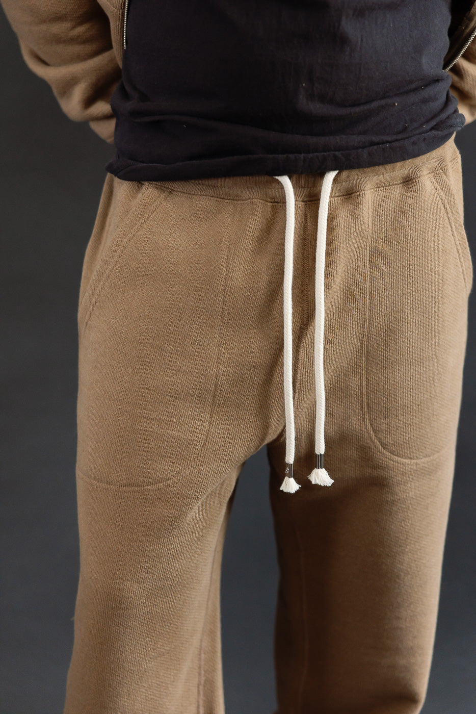 Sweatpant - Iron Mordant Double Heavyweight French Terry Foxfibre® - Coyote 80