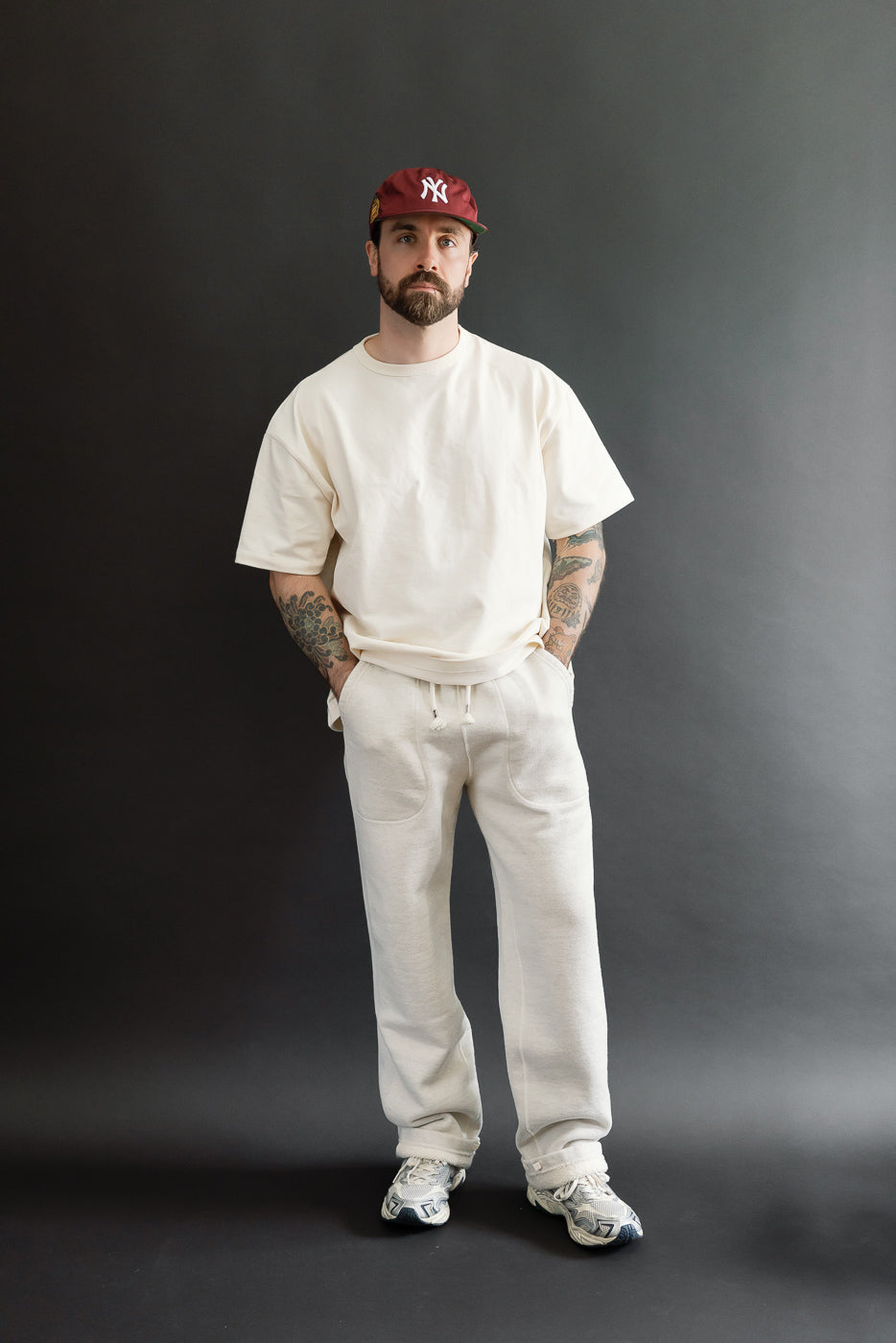 Full body front view of a 5'9