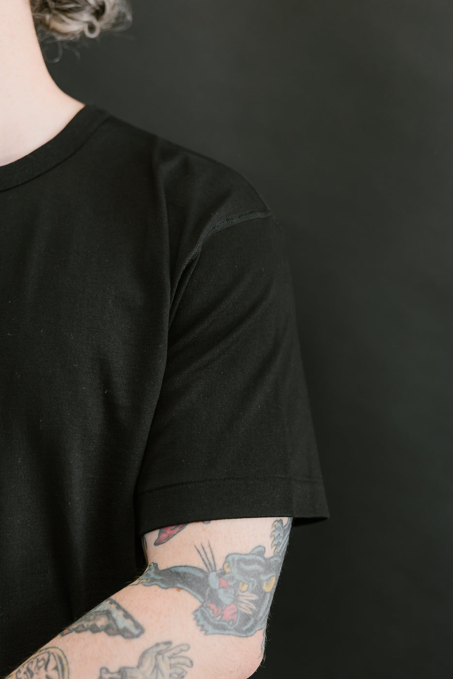 Ultimate Pima Tsuriami Crewneck T-Shirt - Black