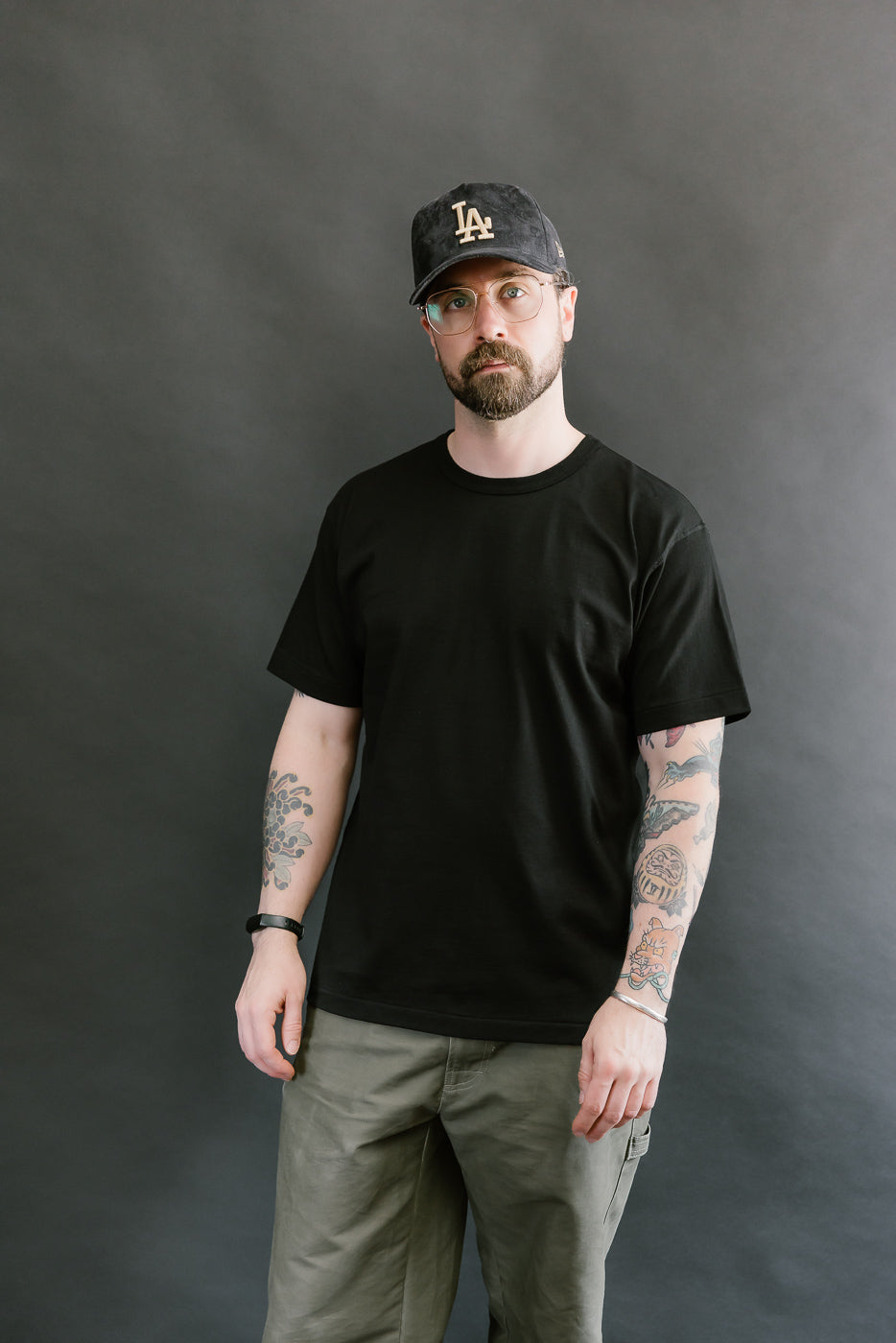 Ultimate Pima Tsuriami Crewneck T-Shirt - Black