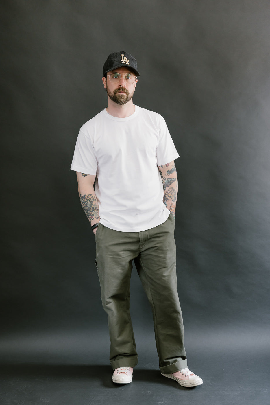 Ultimate Pima Tsuriami Crewneck T-Shirt - White