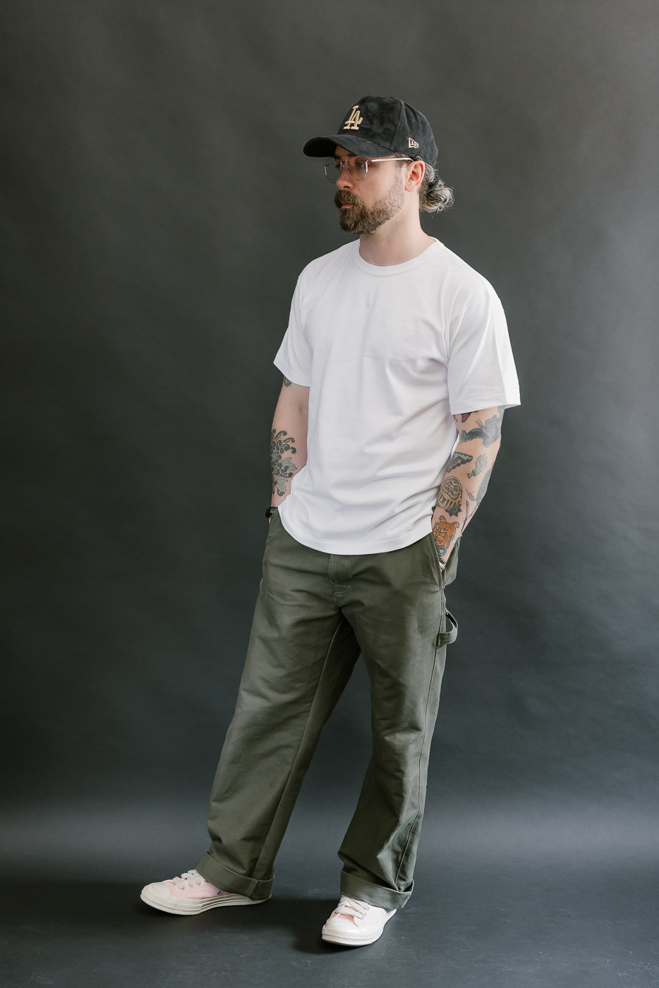 Ultimate Pima Tsuriami Crewneck T-Shirt - White