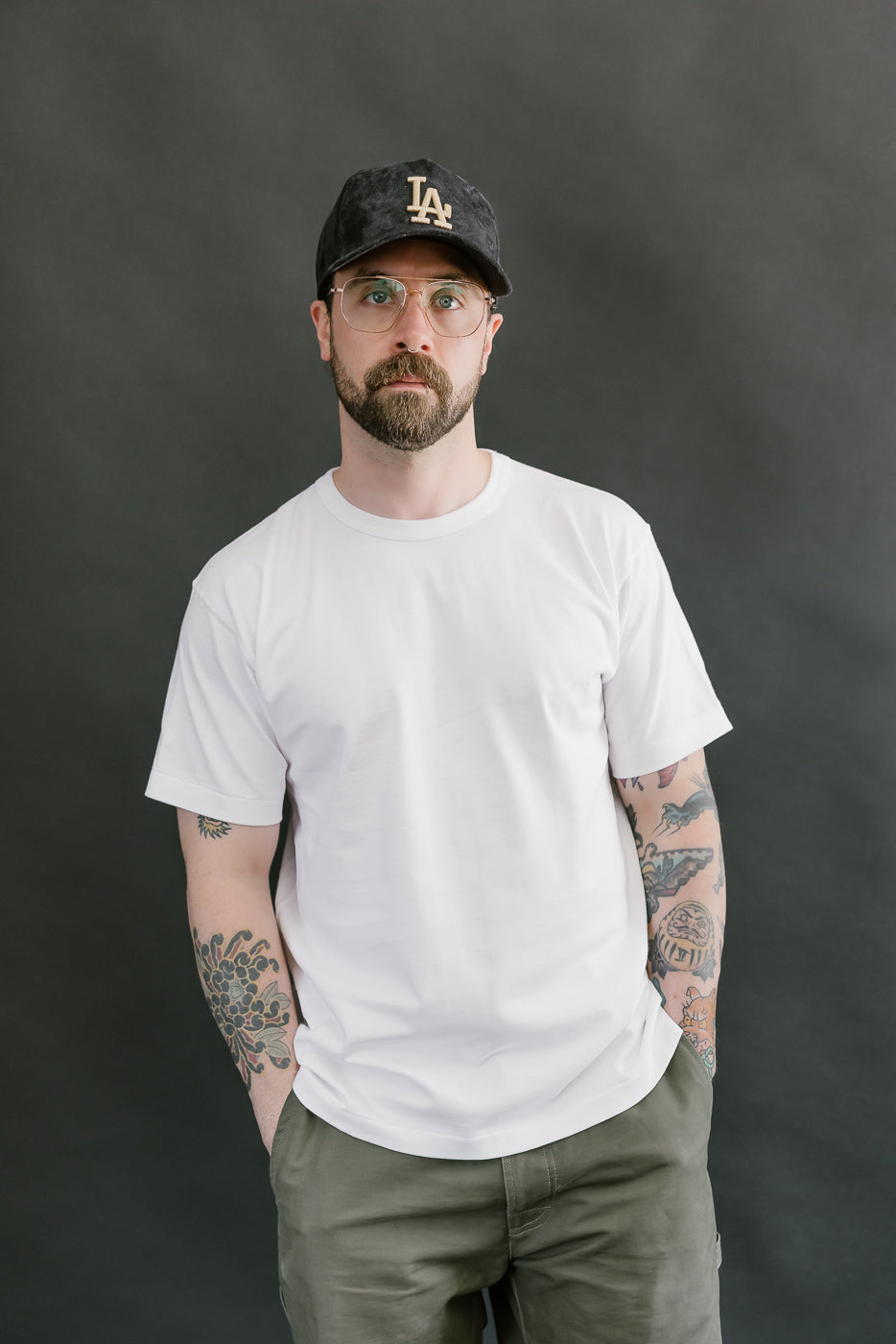 Ultimate Pima Tsuriami Crewneck T-Shirt - White