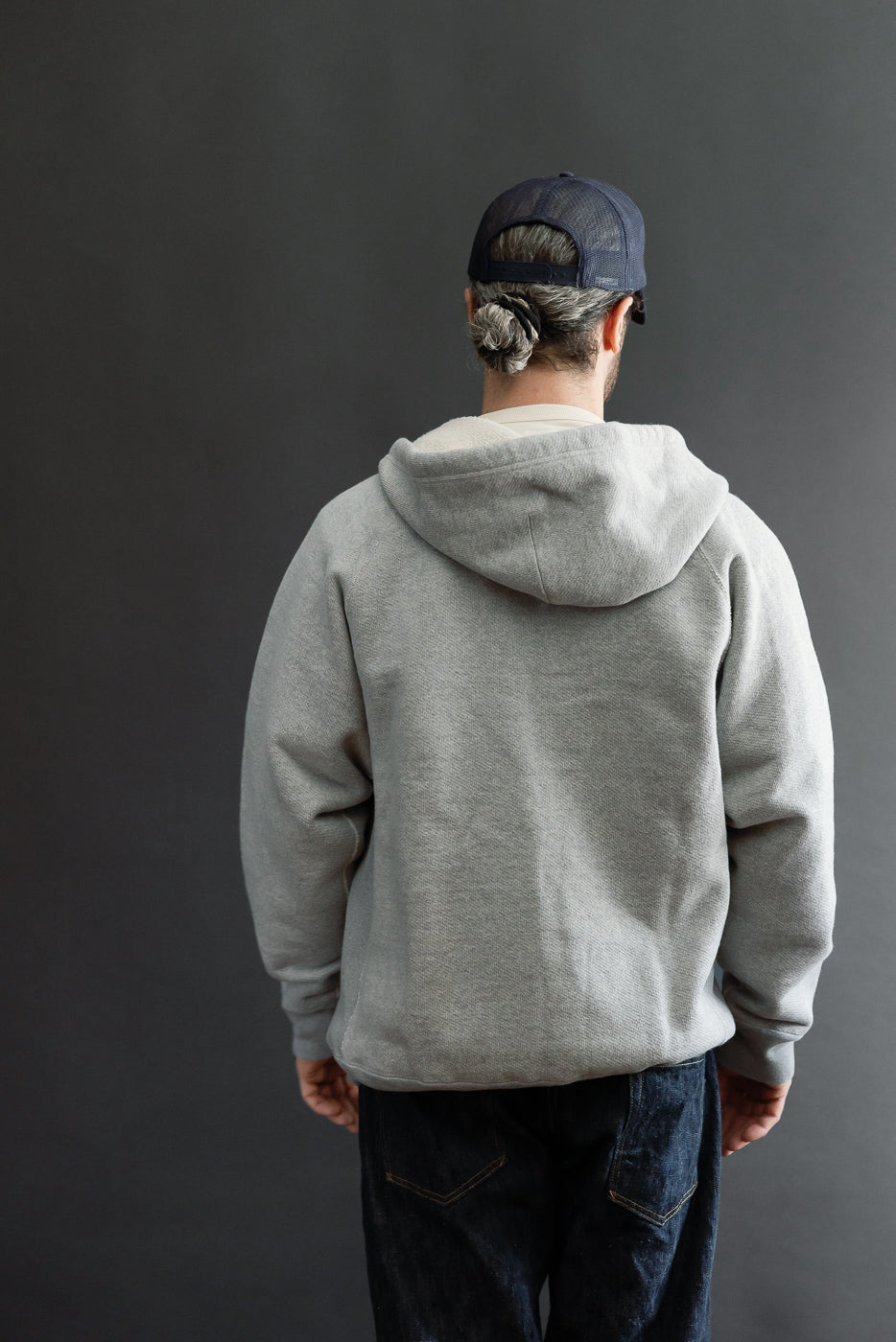 Back view, full body of a 5'9
