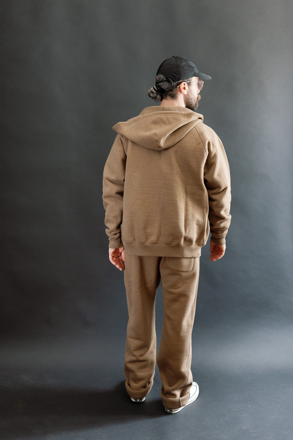 Zip Hoodie - Iron Mordant Double Heavyweight French Terry Foxfibre