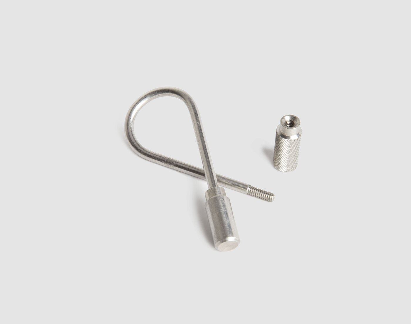 Closed Helix Keyring - Steel