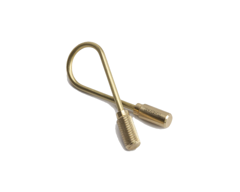 Closed Helix Keyring - Brass | Dant