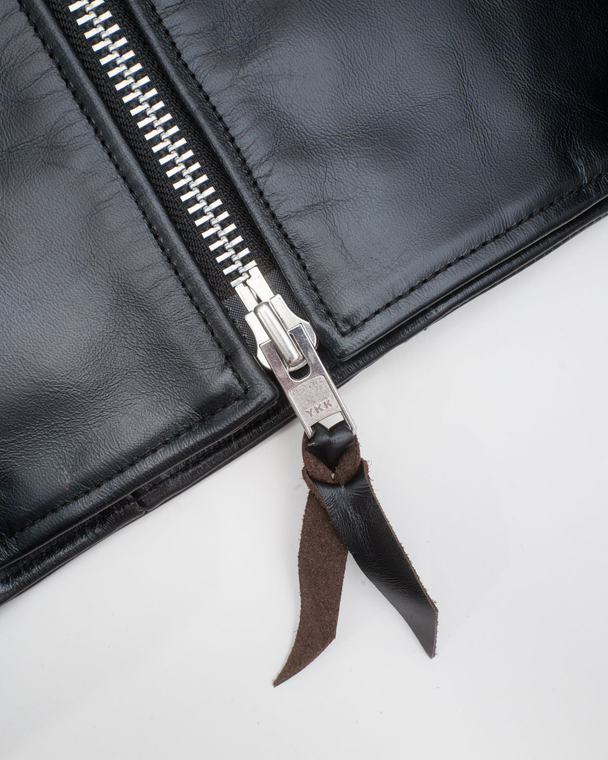 IHSH-35 - Japanese Horsehide Rider’s Jacket - Black (Tea-Core Dyed)