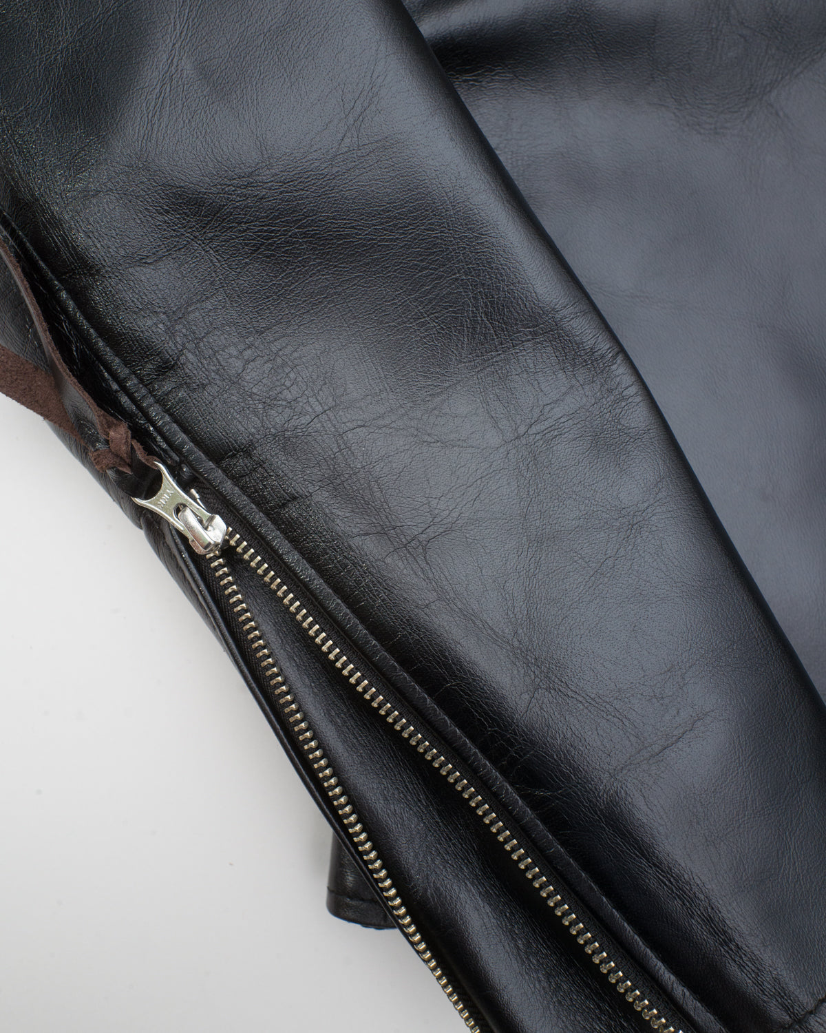 IHSH-35 - Japanese Horsehide Rider’s Jacket - Black (Tea-Core Dyed)