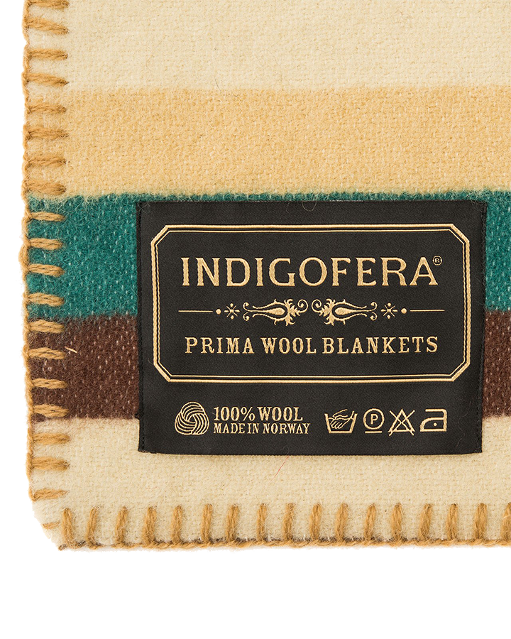 Scioto Blanket - Beige, Brown, Green, Red