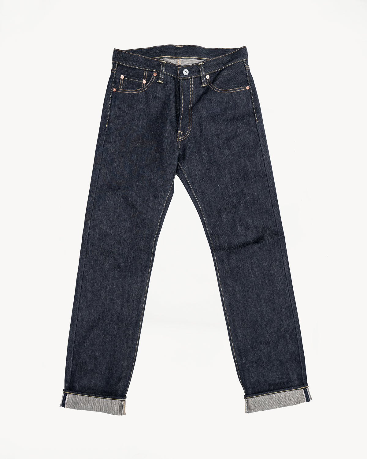 IH-634-XHS - 25oz Selvedge Denim Straight Cut Jeans - Indigo