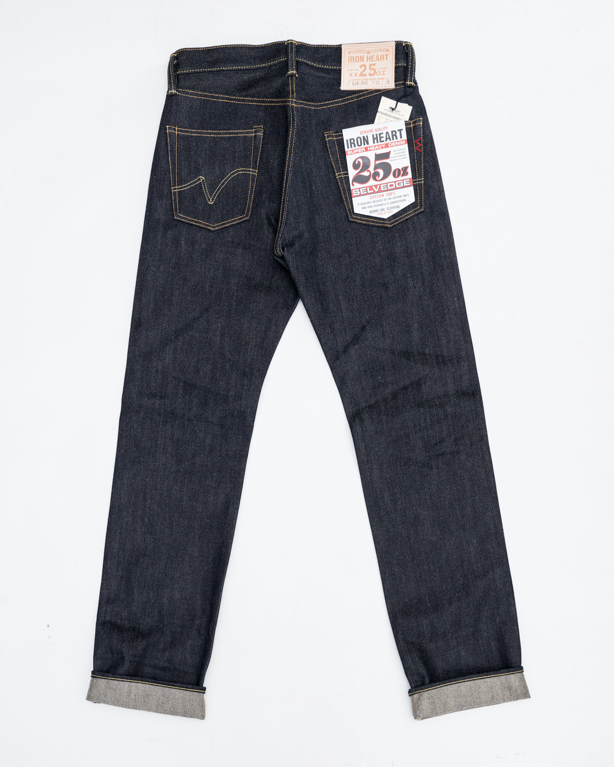 IH-634-XHS - 25oz Selvedge Denim Straight Cut Jeans - Indigo